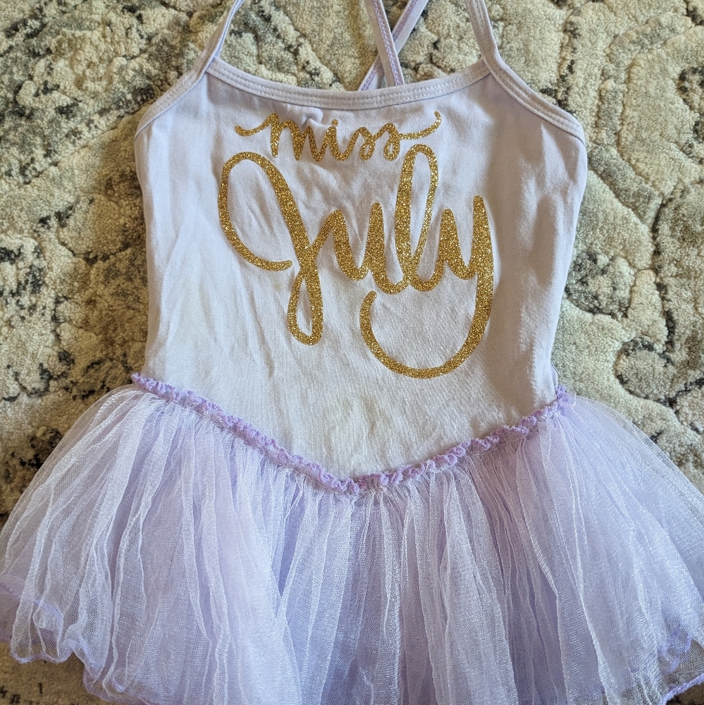 Toddler birthday leotard